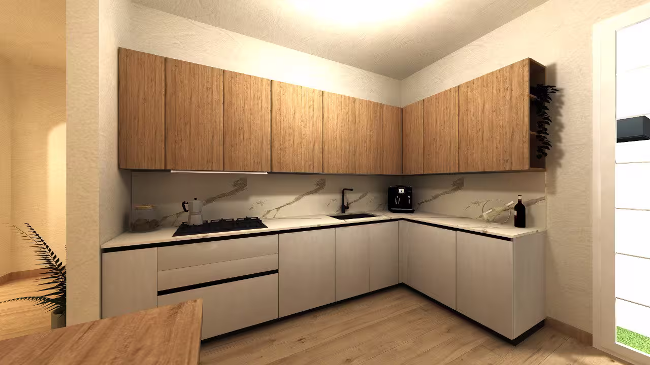 Progetto 3D di cucina realizzato da Arredocasa Quarrata (foto 3 di 15)