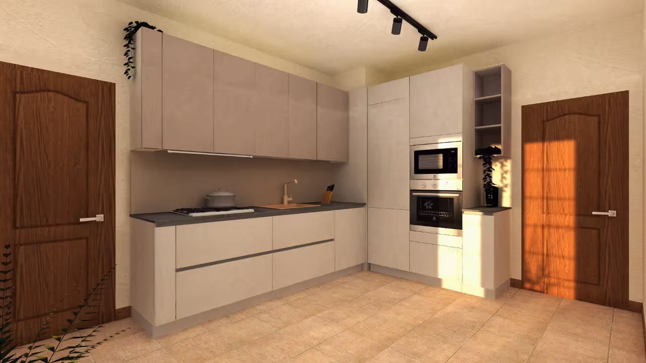 Progetto 3D di cucina realizzato da Arredocasa Quarrata (foto 5 di 15)