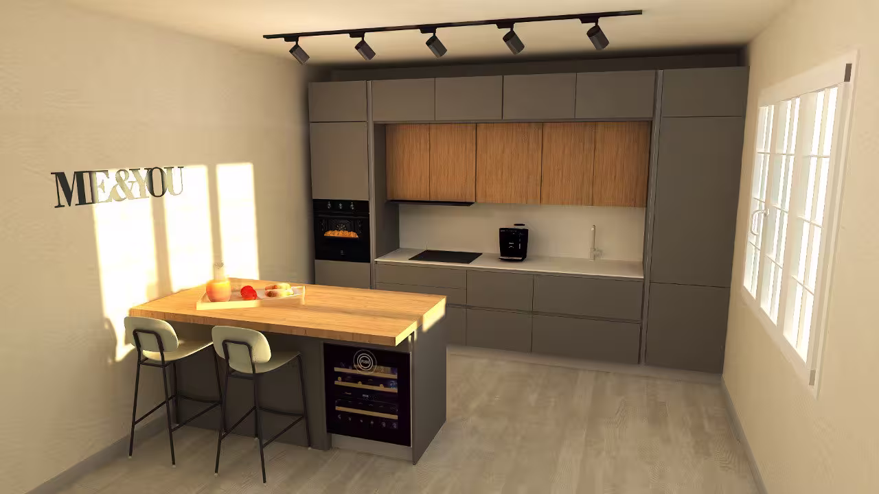Progetto 3D di cucina realizzato da Arredocasa Quarrata (foto 7 di 15)