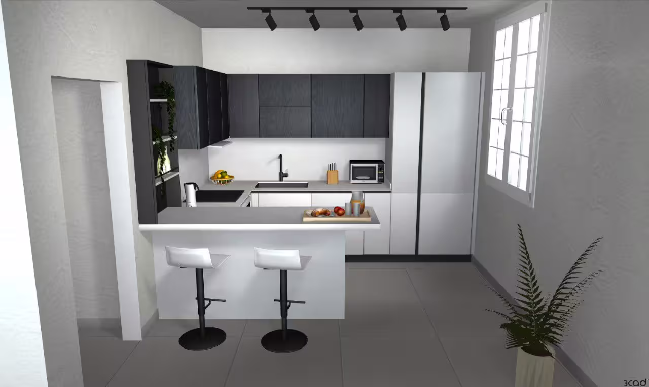 Progetto 3D di cucina realizzato da Arredocasa Quarrata (foto 13 di 15)