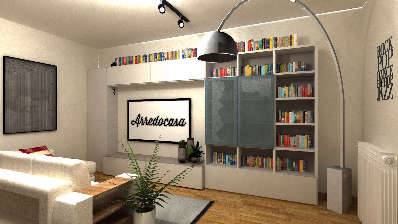 Progetto 3D di zona giorno realizzato da Arredocasa Quarrata (foto 7 di 22)