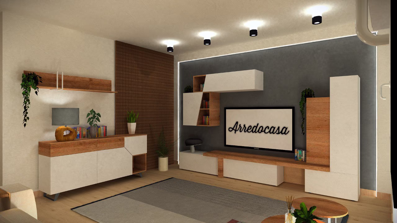 Progetto 3D di zona giorno realizzato da Arredocasa Quarrata (foto 9 di 22)