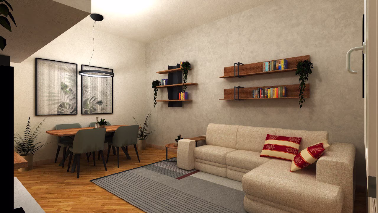 Progetto 3D di zona giorno realizzato da Arredocasa Quarrata (foto 11 di 22)