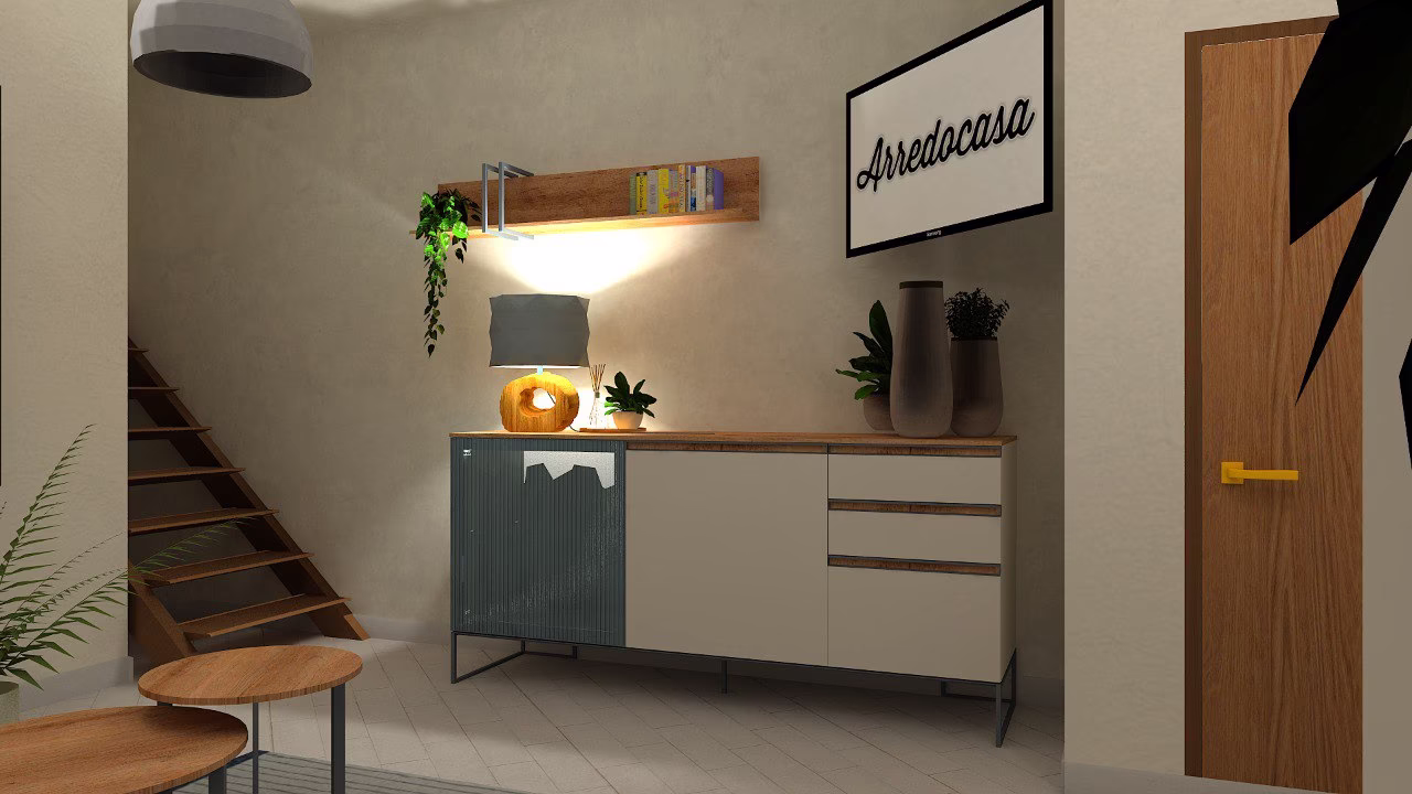 Progetto 3D di zona giorno realizzato da Arredocasa Quarrata (foto 15 di 22)