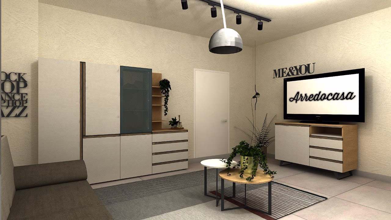Progetto 3D di zona giorno realizzato da Arredocasa Quarrata (foto 16 di 22)