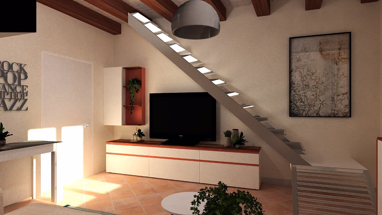 Progetto 3D di zona giorno realizzato da Arredocasa Quarrata (foto 19 di 22)