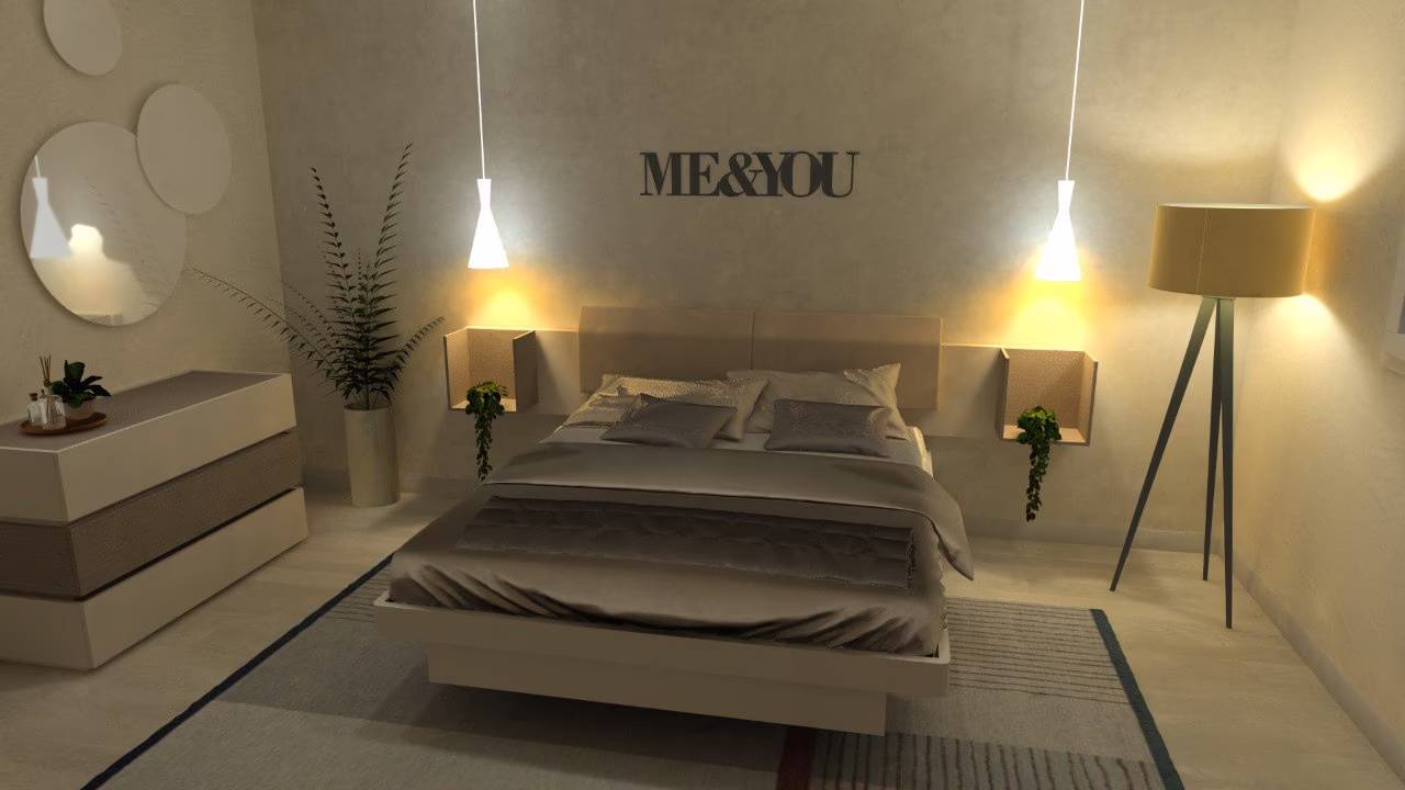 Progetto 3D di zona notte realizzato da Arredocasa Quarrata (foto 1 di 14)
