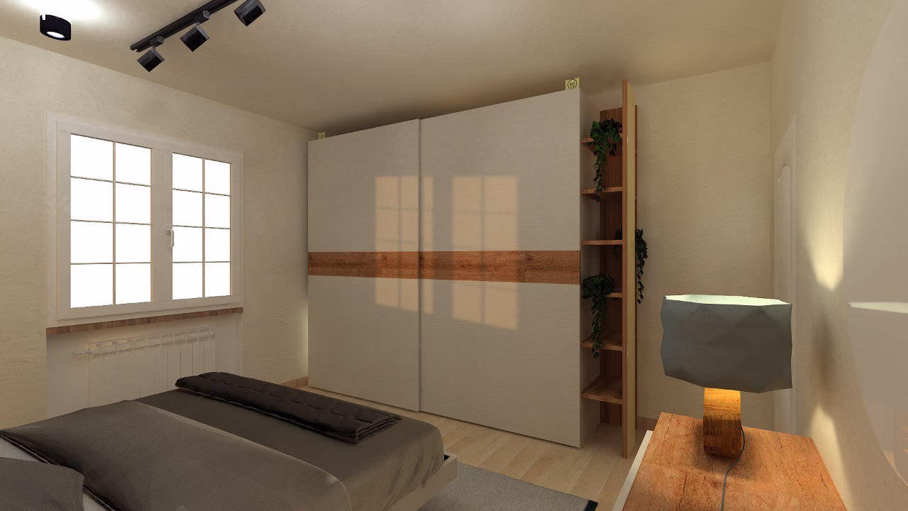 Progetto 3D di zona notte realizzato da Arredocasa Quarrata (foto 6 di 14)