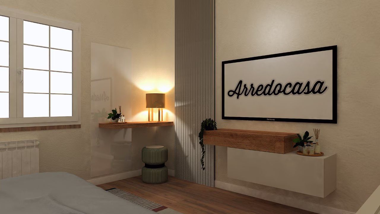 Progetto 3D di zona notte realizzato da Arredocasa Quarrata (foto 9 di 14)