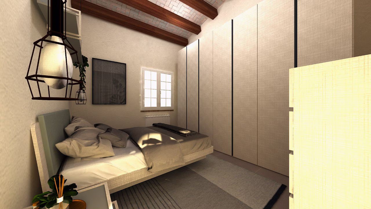 Progetto 3D di zona notte realizzato da Arredocasa Quarrata (foto 11 di 14)