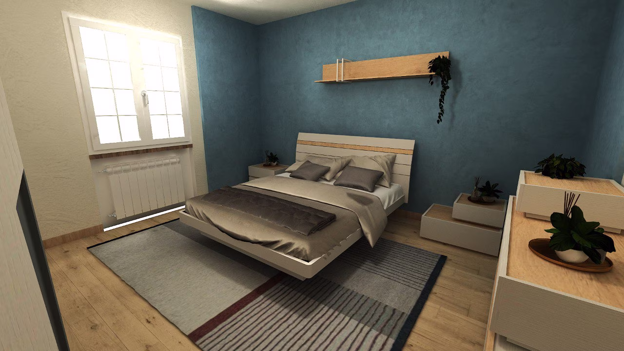 Progetto 3D di zona notte realizzato da Arredocasa Quarrata (foto 12 di 14)