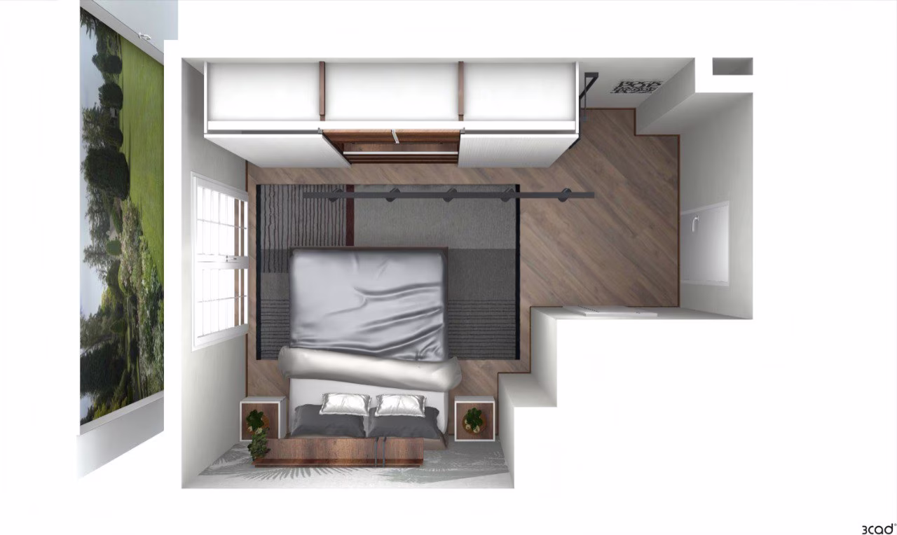 Progetto 3D di zona notte realizzato da Arredocasa Quarrata (foto 14 di 14)